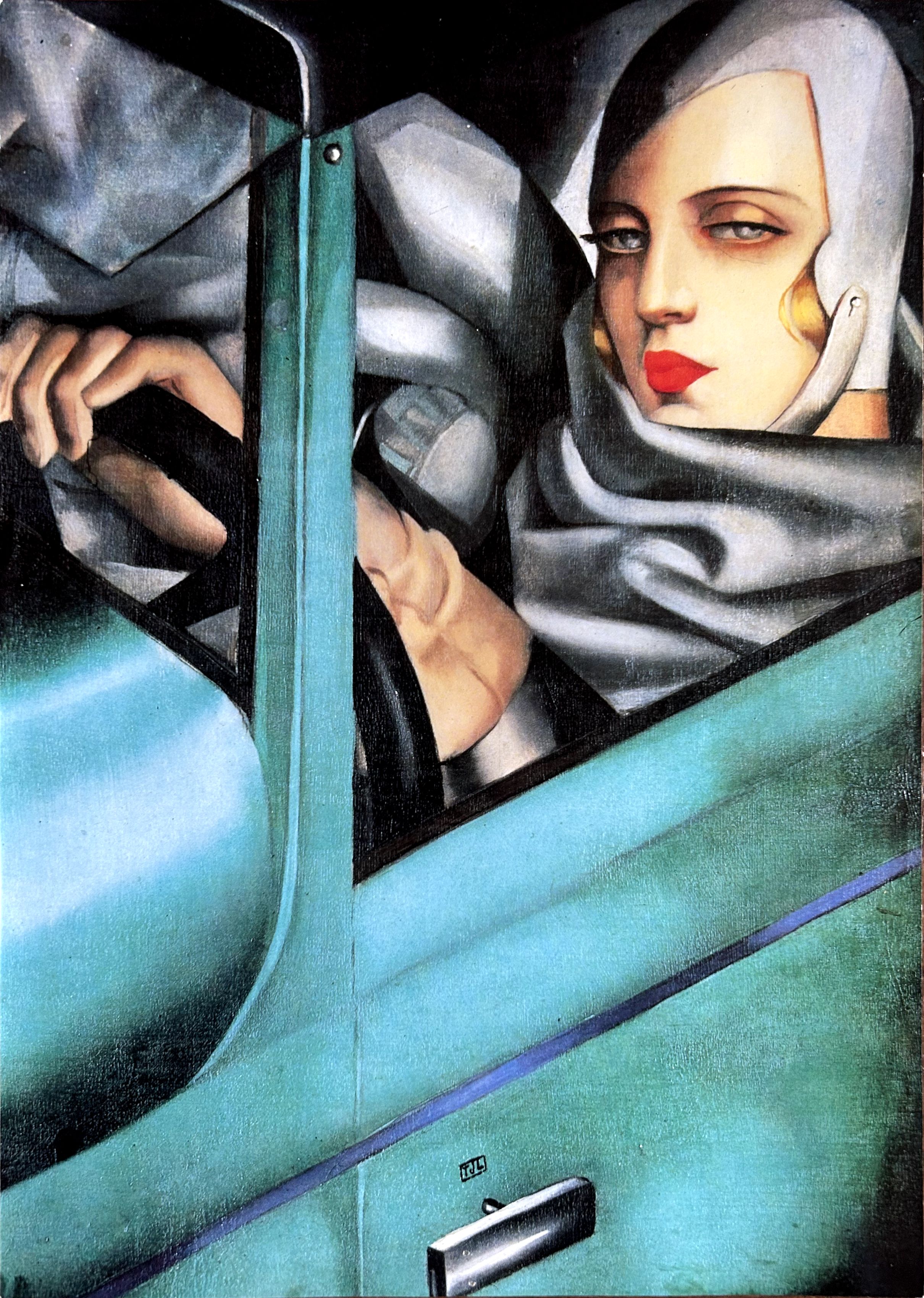 Tamara in the Green Bugatti (Auto-Portrait)