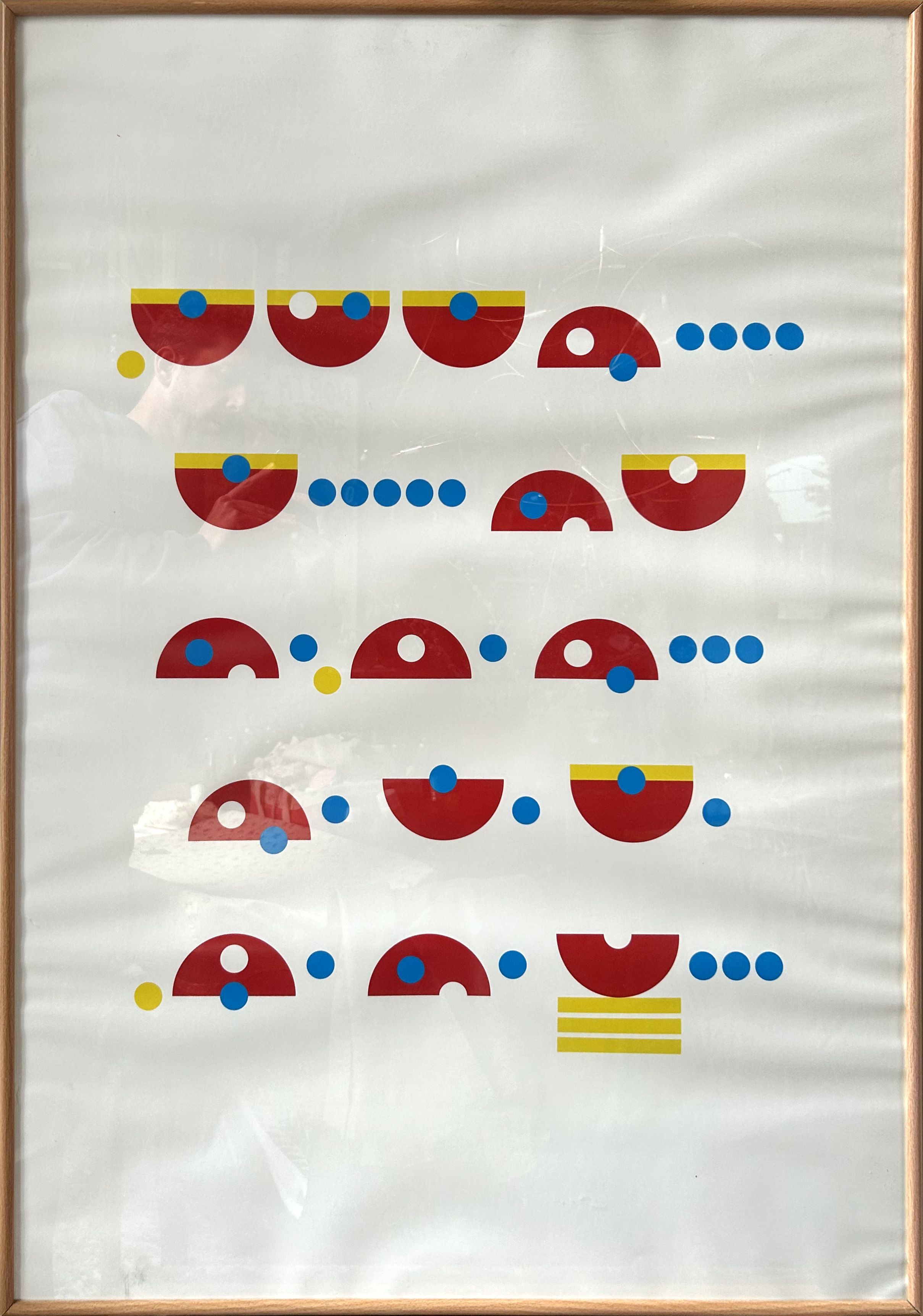 Untitled (Red Arcs & Dots)